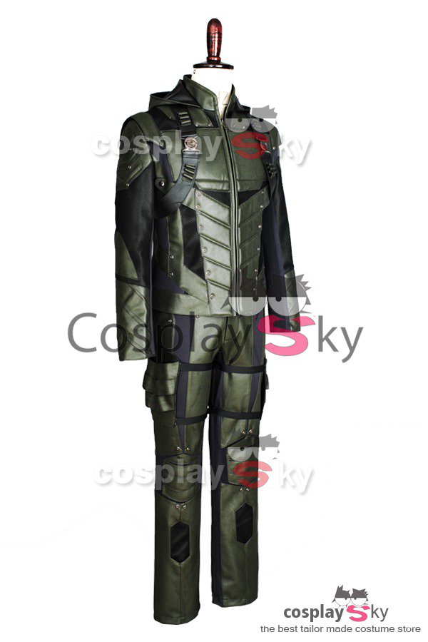 Green Arrow Season 5 Oliver Queen Cosplay Costume