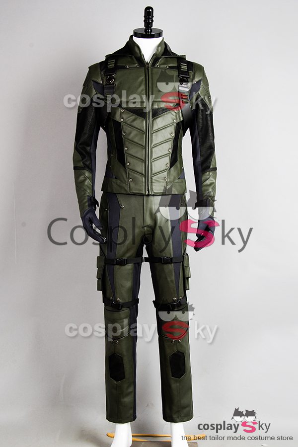 Green Arrow Season 5 Oliver Queen Cosplay Costume