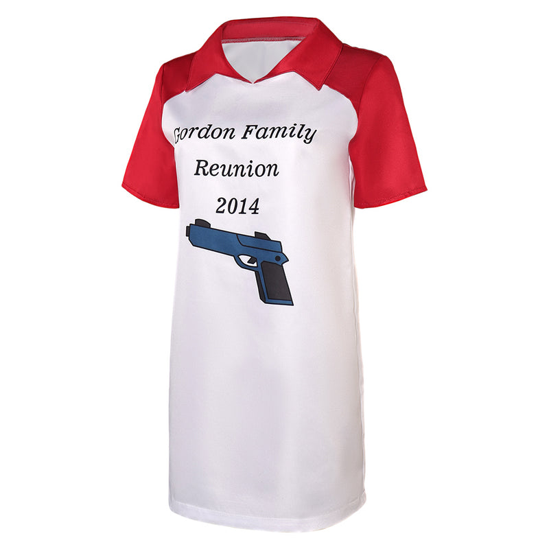 Harley 2014 Family Daily Short-sleeved Shirt Halloween Party Carnival Cosplay Costume