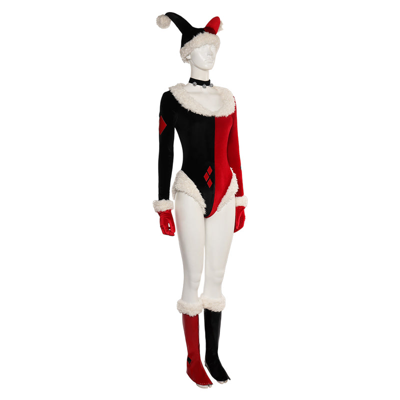 Harley Quinn Women Christmas Outfits Party Carnival Halloween Cosplay Costume