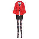 Harley Quinn Women Red Suit Party Carnival Halloween Cosplay Costume