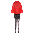 Harley Quinn Women Red Suit Party Carnival Halloween Cosplay Costume