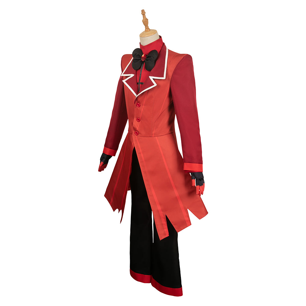 Hazbin Hotel 2025 Season 2 Alastor Red Outfit Carnival Halloween Cosplay Costume