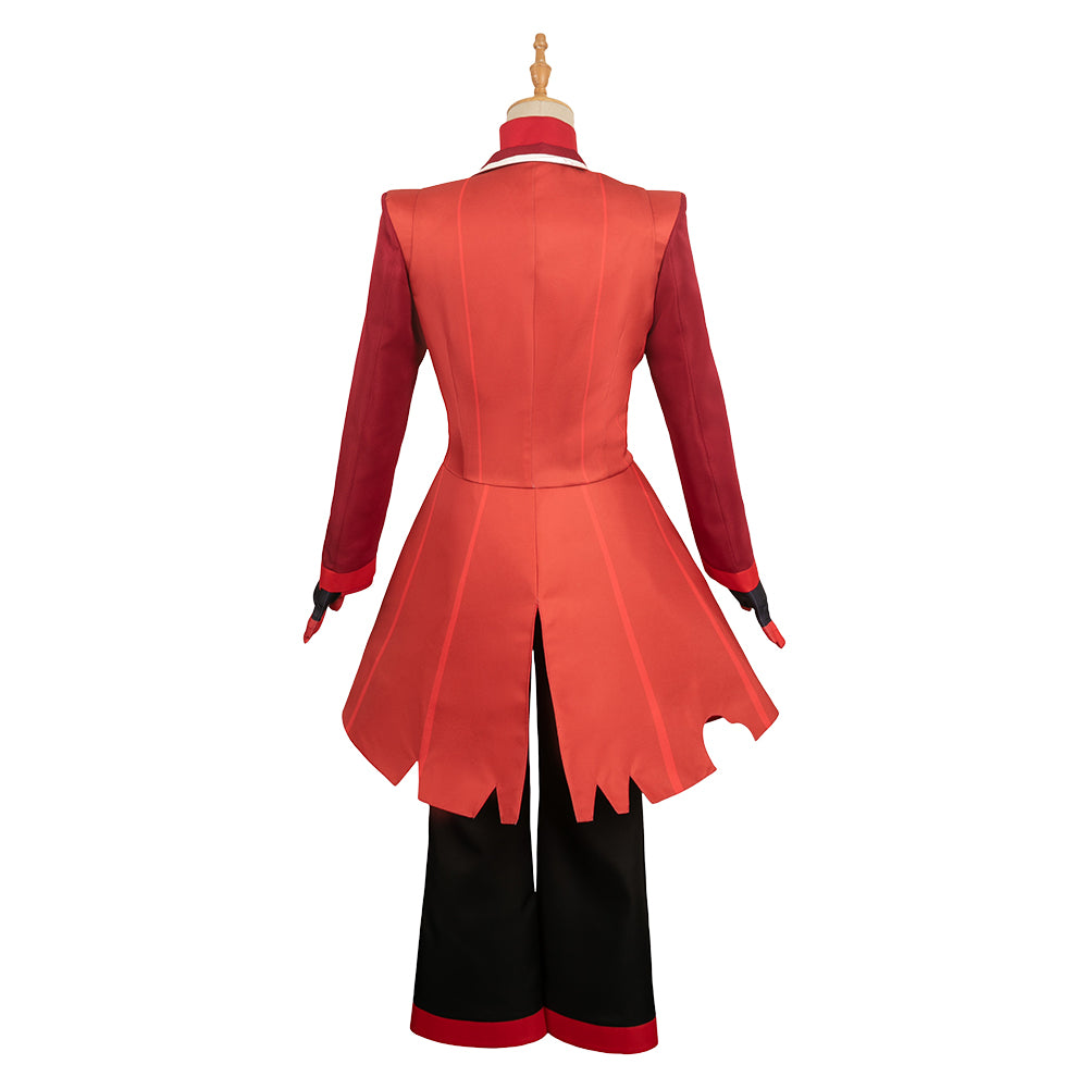 Hazbin Hotel 2 (2025) Alastor Red Butler Set Outfits Halloween Cosplay Costume