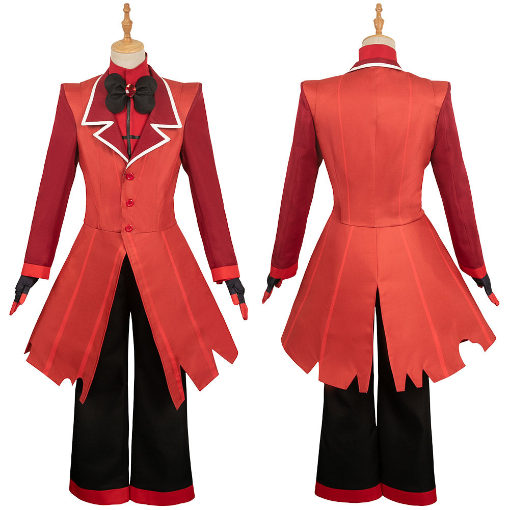 Hazbin Hotel TV 2024 Alastor Red Outfits Halloween Party Carnival Cosp