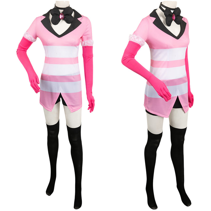 Hazbin Hotel TV 2024 Angel Dust Halloween Party Carnival Cosplay Costume