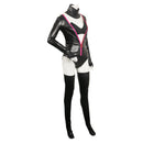 Hazbin Hotel TV Angel Dust Women Black Leather Jumpsuit Party Carnival Halloween Cosplay Costume