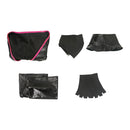 Hazbin Hotel TV Angel Dust Women Black Leather Jumpsuit Party Carnival Halloween Cosplay Costume