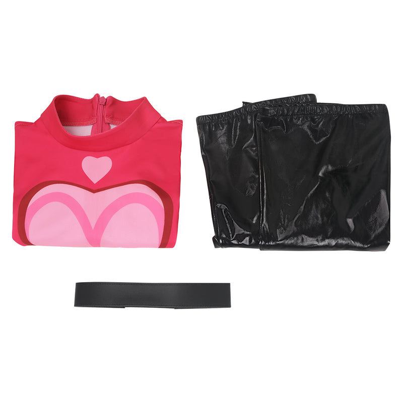 Hazbin Hotel TV Angel Dust Women Pink Jumpsuit Party Carnival Halloween Cosplay Costume