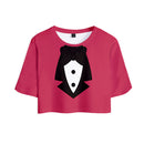 Hazbin Hotel TV Charlie Morningstar Pink T-shirt and Shorts Set Party Carnival Halloween Cosplay Costume