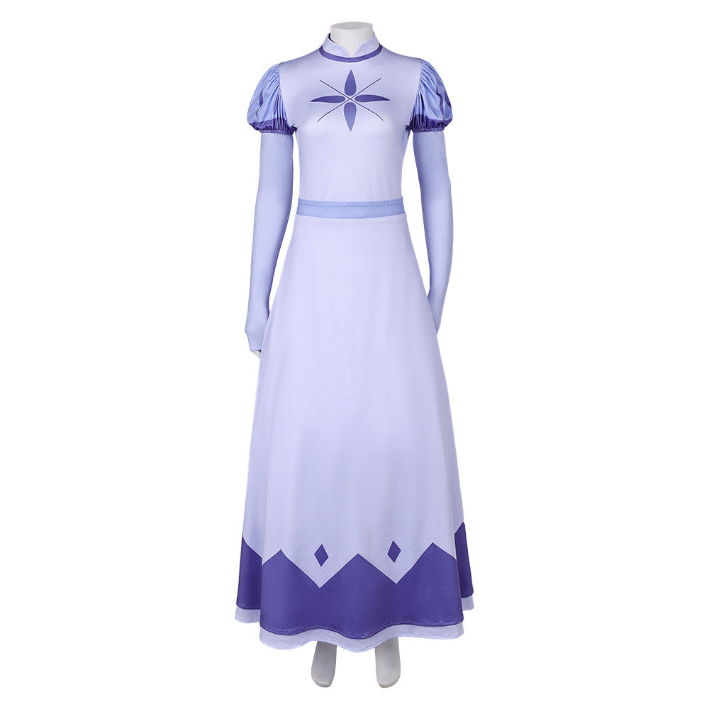 Hazbin Hotel Emily Women Purple Dress Party Carnival Halloween Cosplay Costume Hazbin Hotel Emily Women Purple Dress Party Carnival Halloween Cosplay Costume