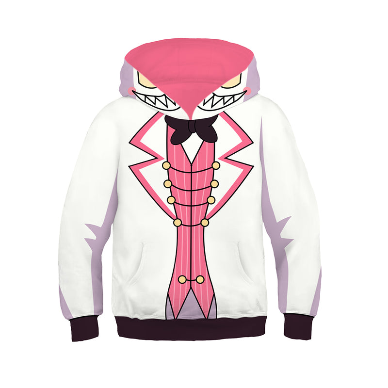 Hazbin Hotel TV Lucifer Morningstar Kids Children Cosplay Hoodie Pullover