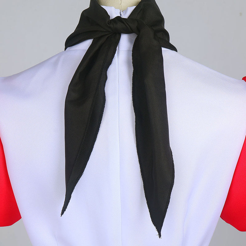 Hazbin Hotel TV Niffty White And Red Dress Party Carnival Halloween Cosplay Costume
