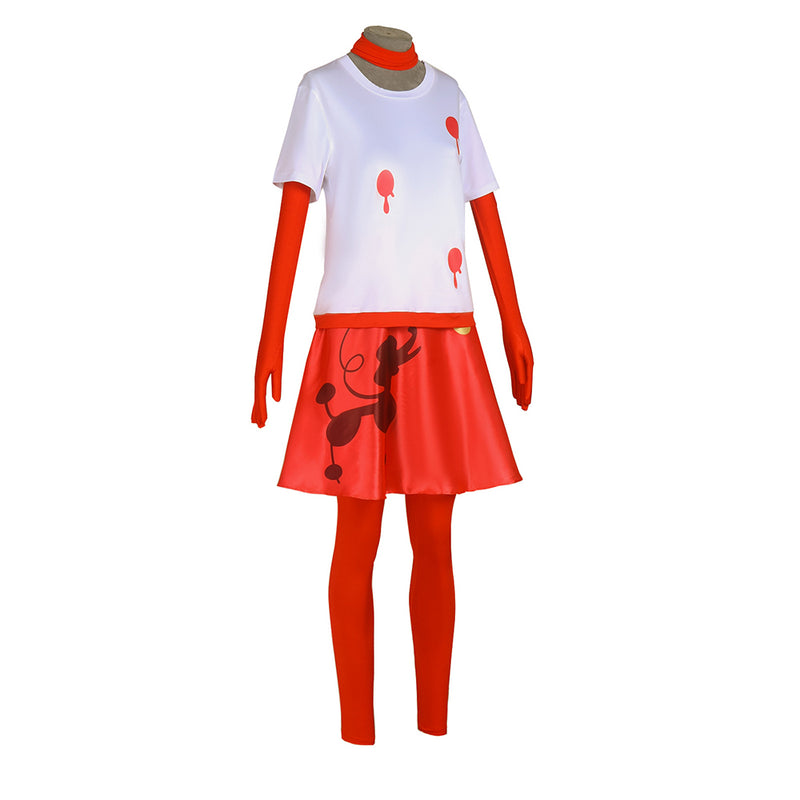 Hazbin Hotel TV Niffty Women Red Dress Set Party Carnival Halloween Cosplay Costume