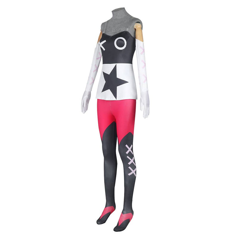 Hazbin Hotel TV Verosika Mayday Women Pink Outfit Party Carnival Halloween Cosplay Costume
