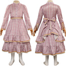 Heidi and Grandpa Pink Kid Children Dress Medieval Clothing Party Carnival Halloween Cosplay Costume