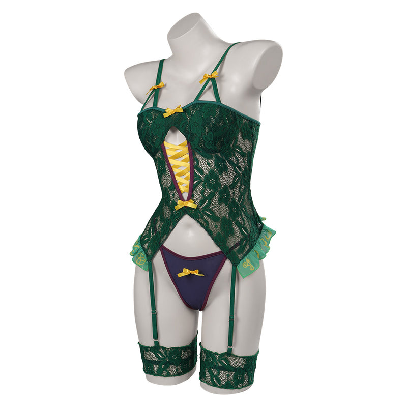 Hocus Pocus Winifred Sanderson Lingerie for Women Green Outfits Party Carnival Halloween Cosplay Costume
