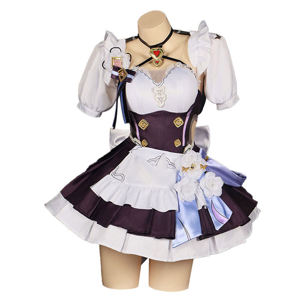 Honkai Impact 3 Game Elysia Women Maid Dress Party Carnival Halloween Cosplay Costume