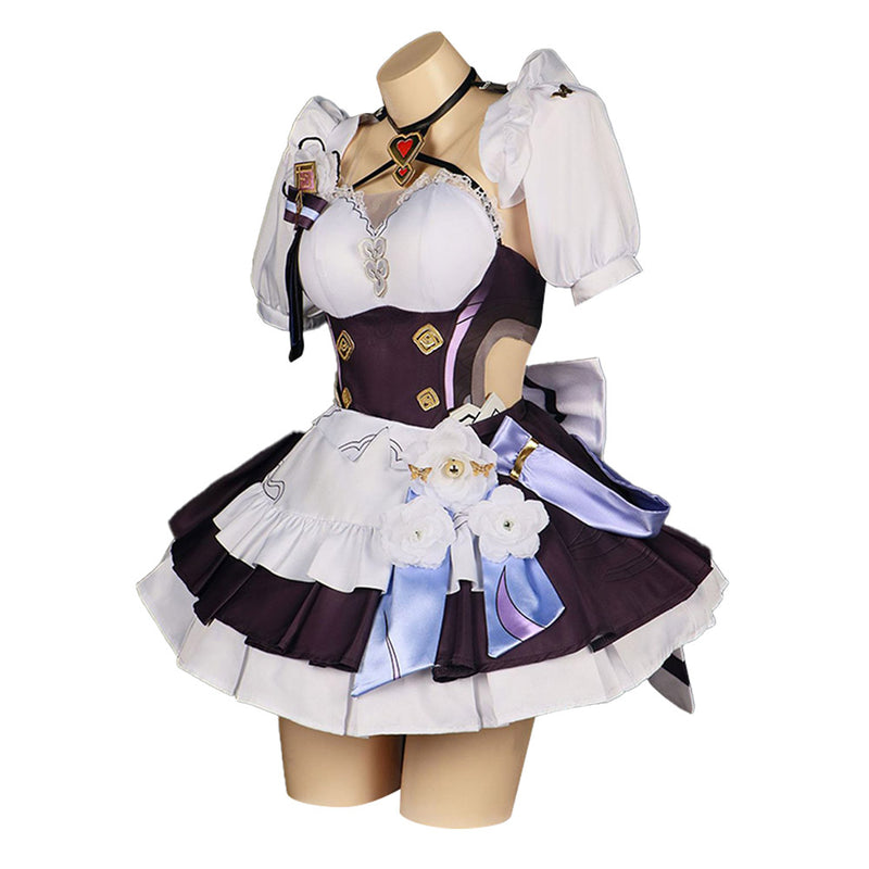Honkai Impact 3 Game Elysia Women Maid Dress Party Carnival Halloween Cosplay Costume