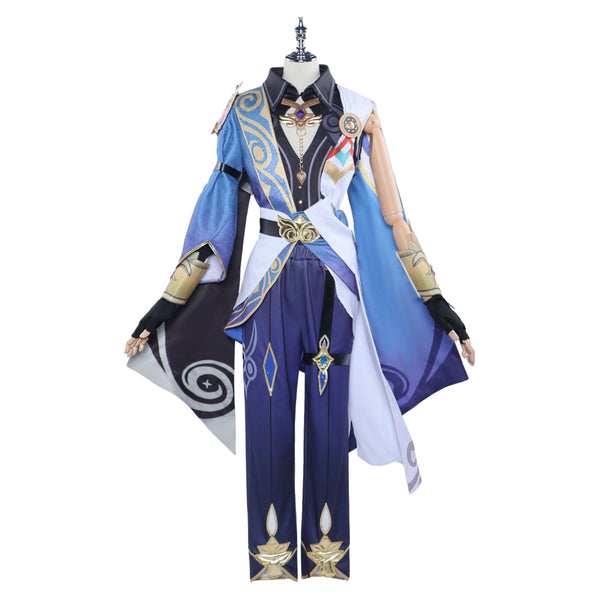 Honkai: Star Rail Game Dr. Ratio Blue Suit Party Carnival Halloween Cosplay Costume