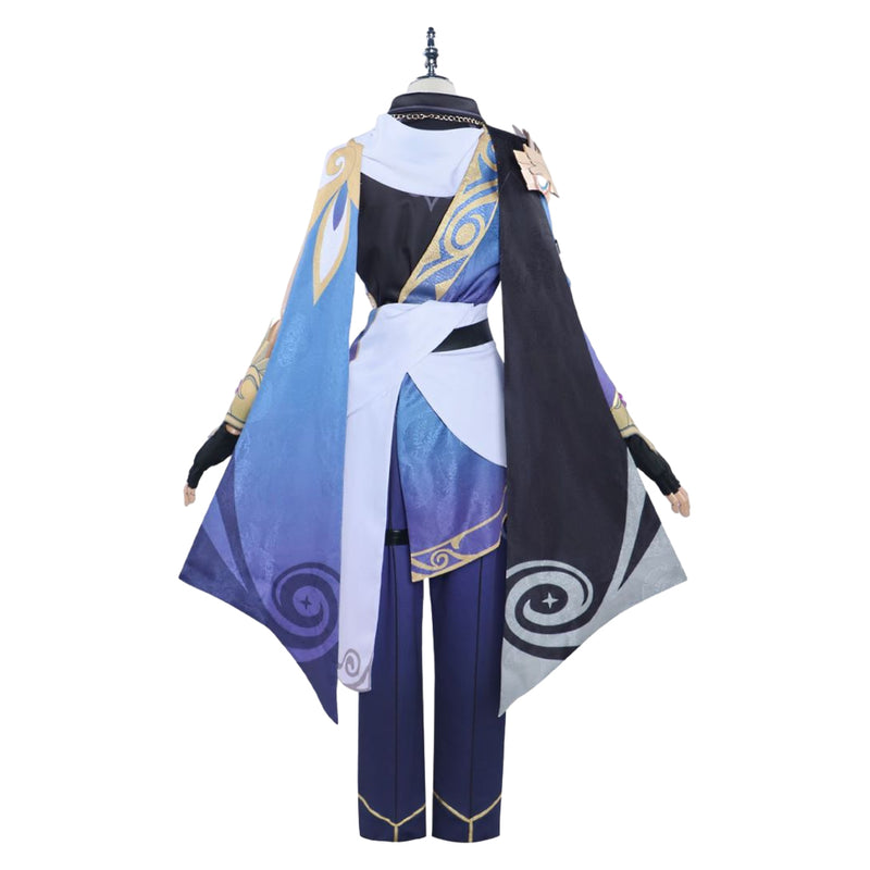 Honkai: Star Rail Game Dr. Ratio Blue Suit Party Carnival Halloween Cosplay Costume