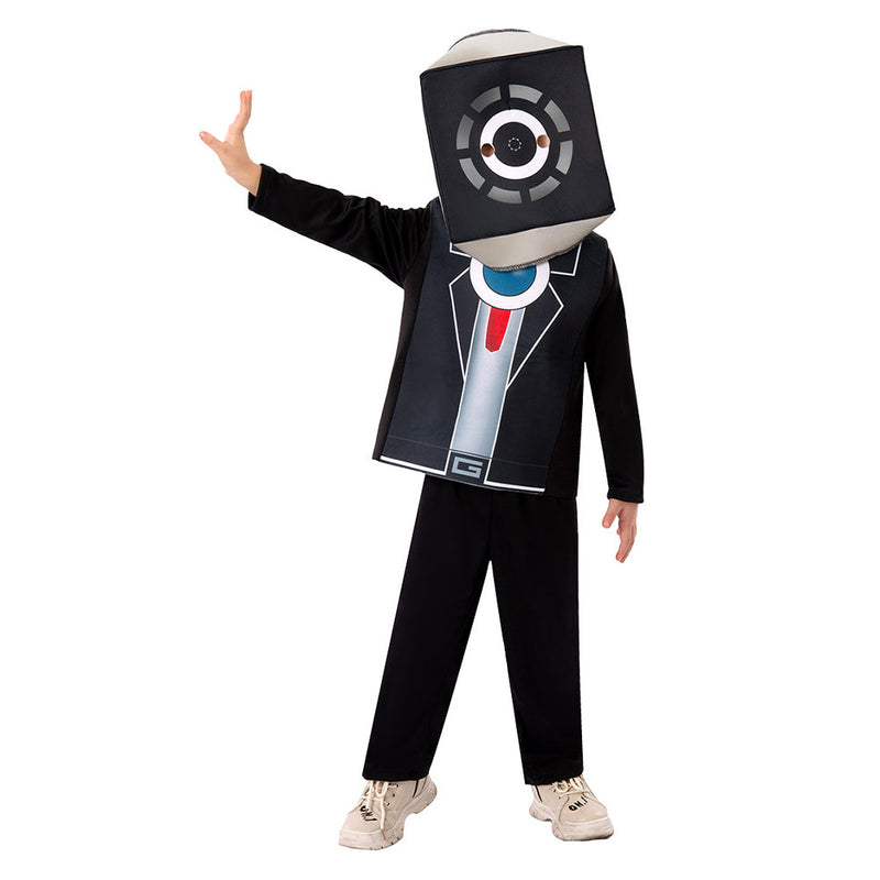 Horror Game Skibidi Toilet Peaker Man Kids Children Outfits Halloween Party Carnival Cosplay Costume