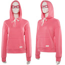 Invincible Atom Eve Female Pink Sweatshirt Eyemask Party Carnival Halloween Cosplay Costume