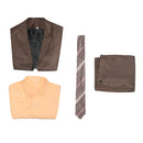 Joker: Folie à Deux (2024) Movie Arthur Fleck Brown Suit Party Carnival Halloween Cosplay Costume