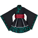 Kamado Tanjirō Women Maid Dress Outfits Halloween Party Suit Cosplay Costume