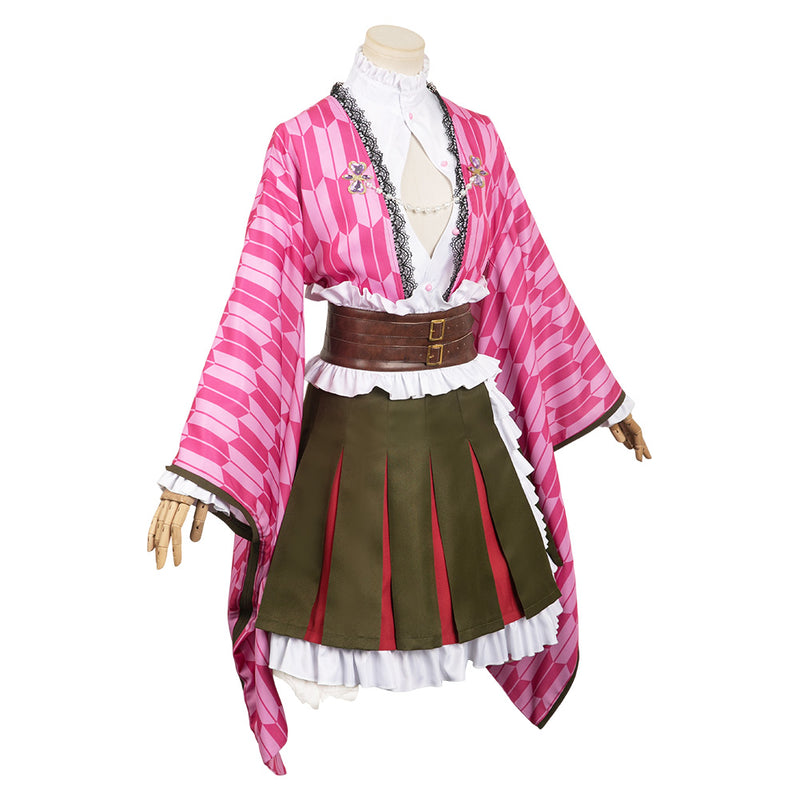 Kanroji Mitsuri Women Kimono Outfit Party Carnival Halloween Cosplay Costume