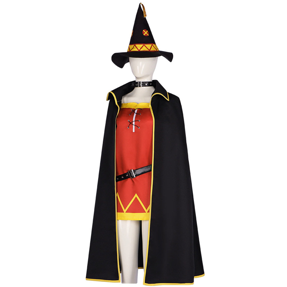 Mugumin Hat Megumin Women Black Suit With Hat Cosplay Costume | Cossky
