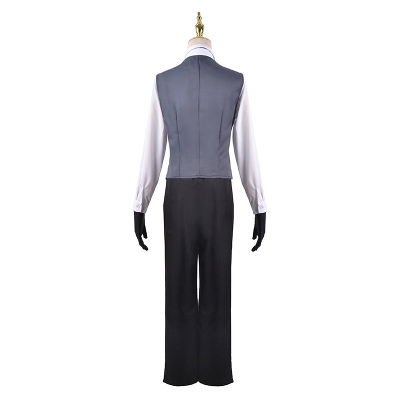 Kuroshitsuji Anime Sebastian Michaelis Black Outfit Party Carnival Halloween Cosplay Costume