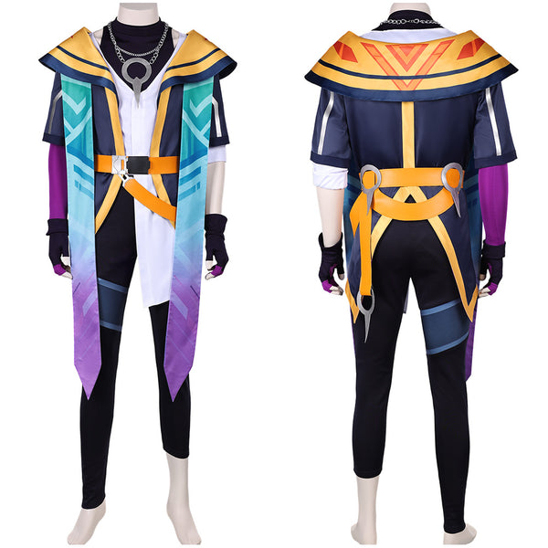 League of Legends Game Heartsteel Aphelios Blue Outfits Halloween Party Carnival Cosplay Costume