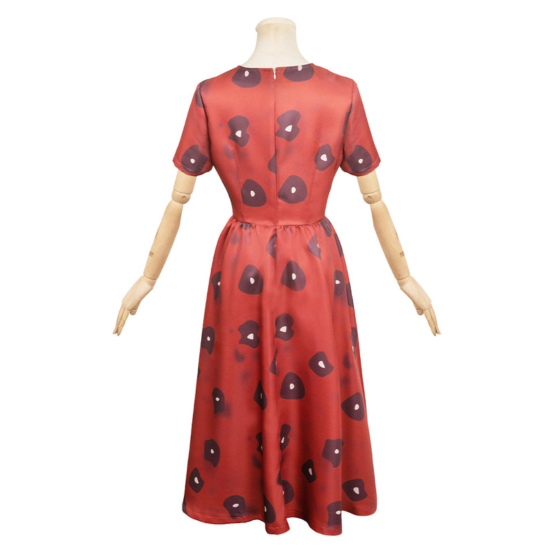 ghost red dress Sadie Red V-Neck Midi Dress