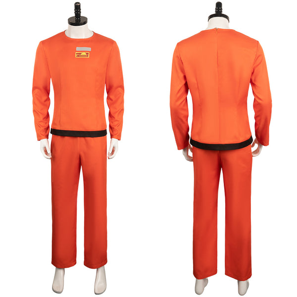 Lethal Company Game Orange Outfit Party Carnival Halloween Cosplay Costume