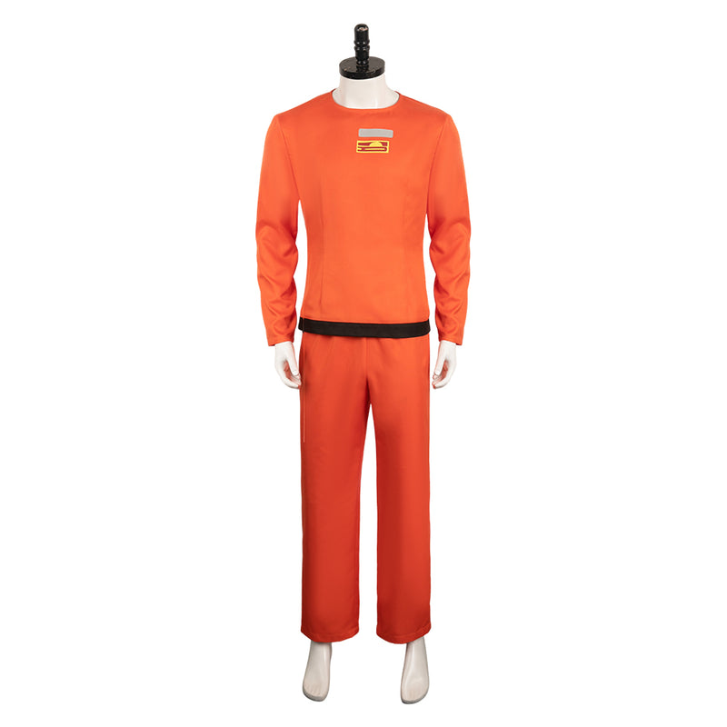 Lethal Company Game Orange Outfit Party Carnival Halloween Cosplay Costume