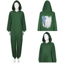 Levi Ackerman Eren Yeager Anime Wings of Liberty Original Design Pajamas Halloween Party Carnival Cosplay Costume