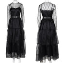 Lisa Frankenstein 2024 Movie Misty Women Black Dress Party Carnival Halloween Cosplay Costume