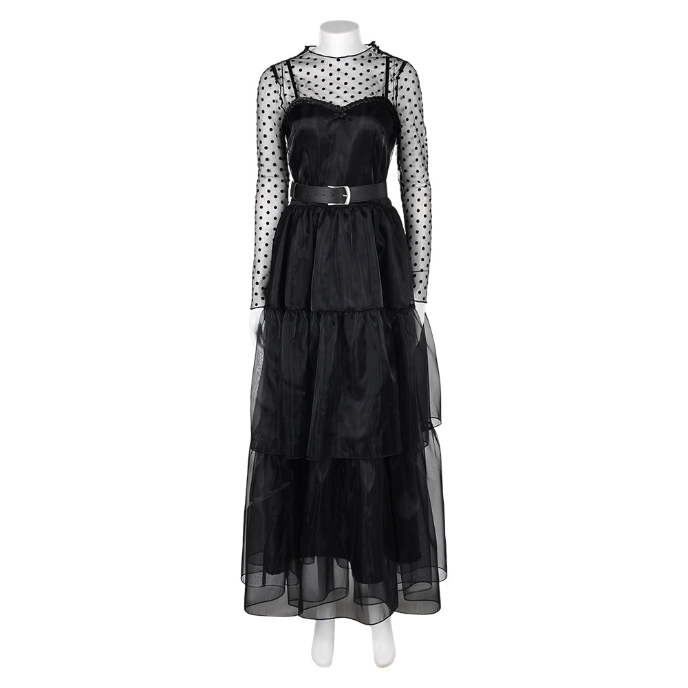 Lisa Frankenstein 2024 Misty Women Black Dress Party Carnival Halloween  Cosplay Costume