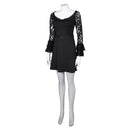 Lisa Frankenstein Movie Misty Women Black Lace Long-sleeved Dress Party Carnival Halloween Cosplay Costume