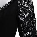 Lisa Frankenstein Movie Misty Women Black Lace Long-sleeved Dress Party Carnival Halloween Cosplay Costume