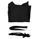 Lisa Frankenstein Movie Misty Women Black Lace Long-sleeved Dress Party Carnival Halloween Cosplay Costume