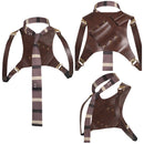 Loki Brown Back Strap Necktie Party Carnival Halloween Cosplay Accessories