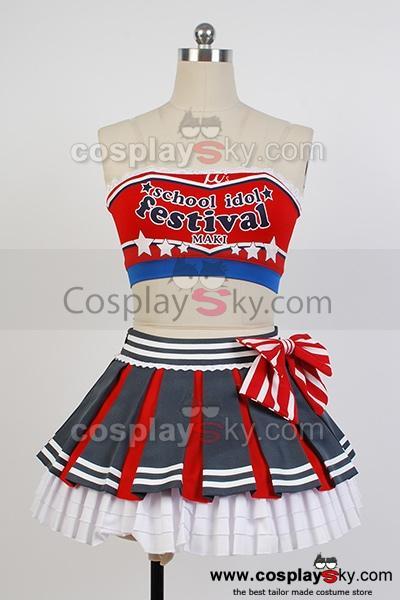 LoveLive! Maki Nishikino Cheerleaders Uniform Cosplay Costume