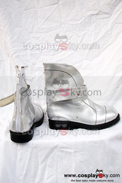 Macross Frontier Sheryl Nome Cosplay Boots Silver