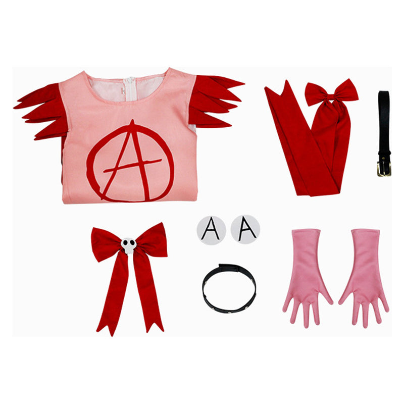 Magical Destroyers Anime Anarchy Women Red Dress Party Carnival Halloween Cosplay Costume