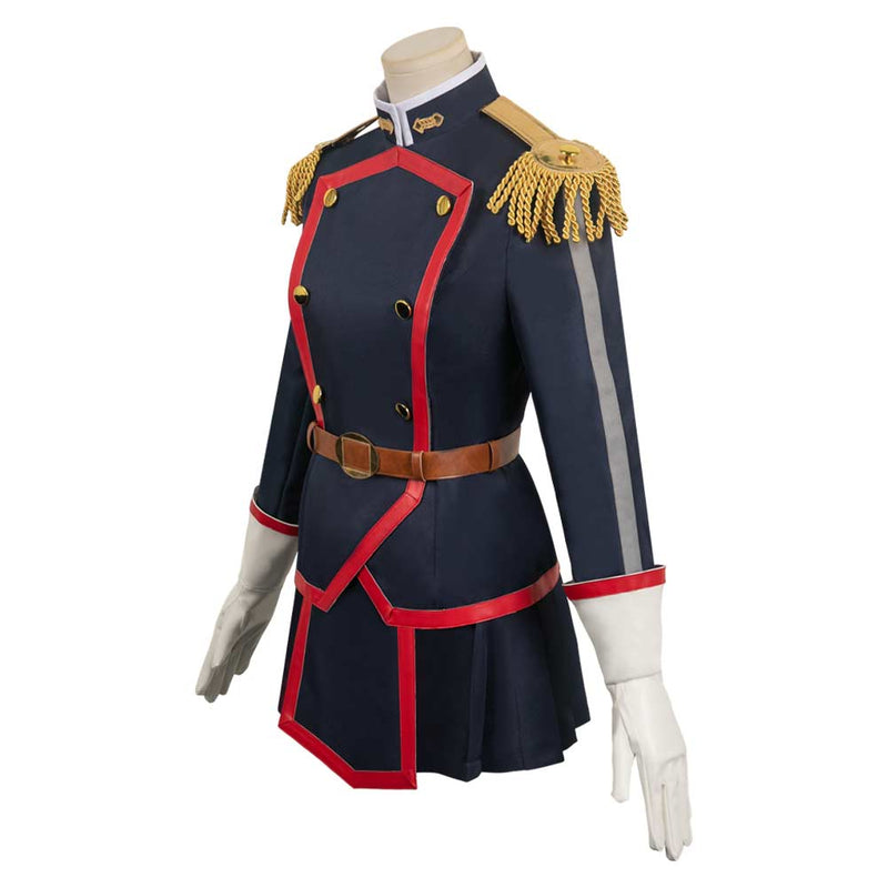 Mato Seihei no Slave Anime Kyoka Uzen Women Blue Dress Outfit Party Carnival Halloween Cosplay Costume