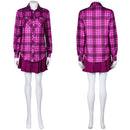 Mean Girls 2024 Movie Cady Heron Purple Dress Set Party Carnival Halloween Cosplay Costume