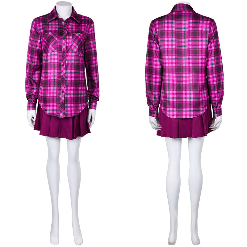 cady heron party dress Black With Pink Stripe Costume catching design Cady Herons Mean Girls Dress