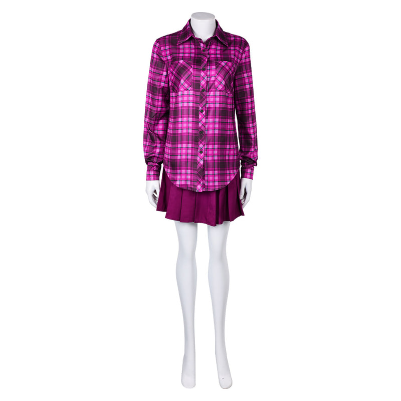 Mean Girls 2024 Cady Heron Purple Dress Set Party Carnival Halloween Cosplay Costume Mean Girls 2024 Cady Heron Purple Dress Set Party Carnival Halloween Cosplay Costume